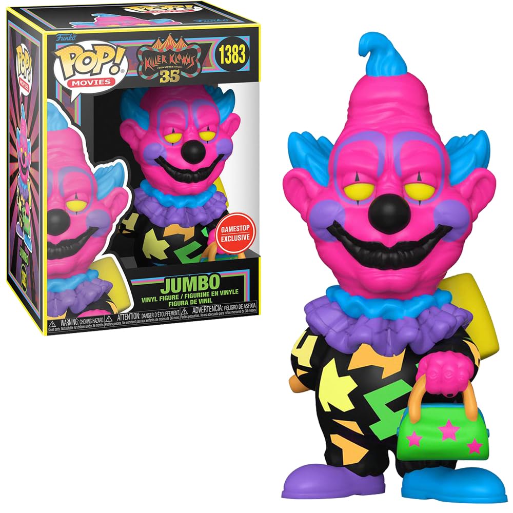 Funko Killer Klowns From Outer Space 35th Anniversary POP! Movies Jumbo Exclusive Vinyl Figure [Blacklight]