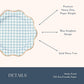 Bonjour Fête Elegant Light Blue Gingham Paper Party Dinner Plates | Large Disposable Size for Baby Showers, Spring Parties & Birthday Celebrations |