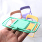 5Pcs MiniatureDollhouse ChairsMulticolour Simulation Mini Folding Back Small Chair Model Dollhouse Doll House Miniature Plastic Scene Props for Micro