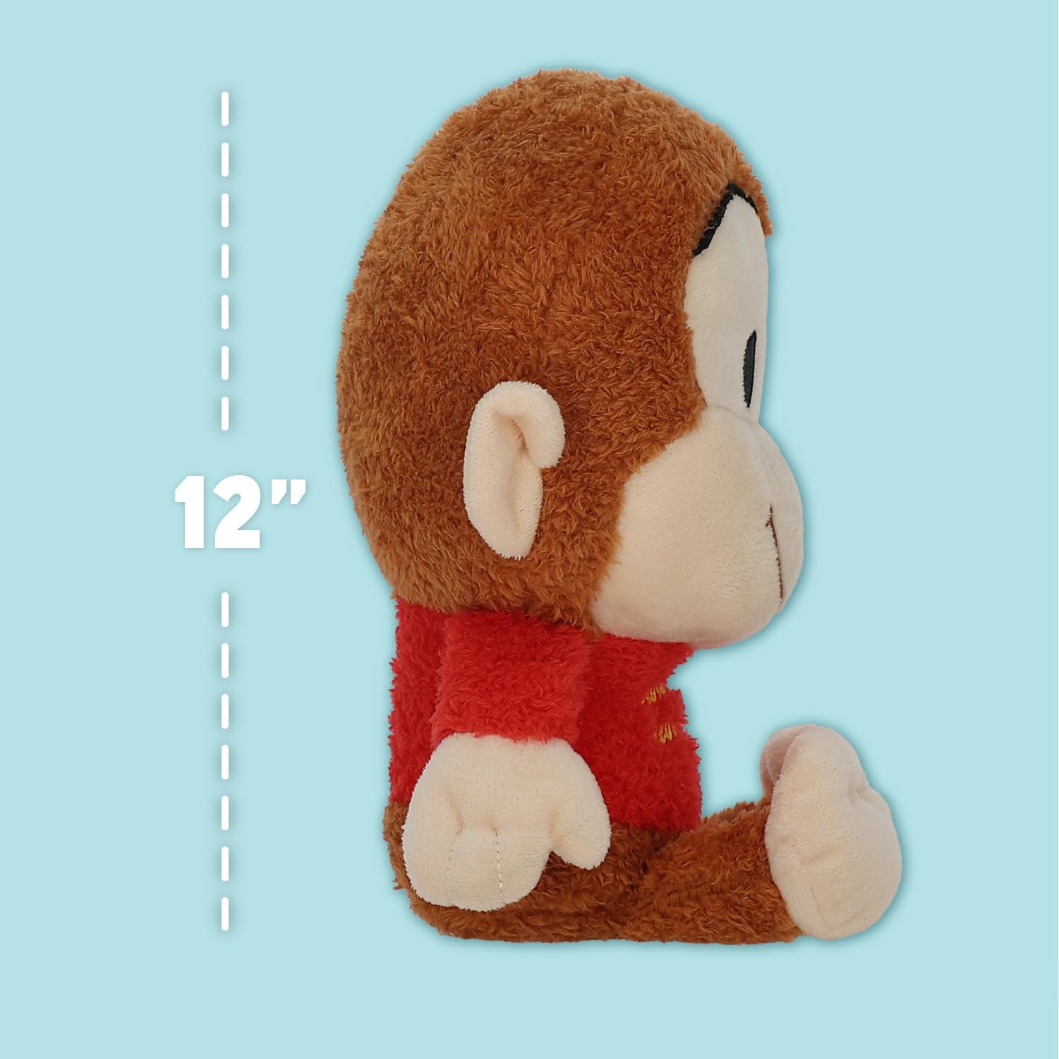 Curious George Cuteeze Stuffed Animal Plush Toy Monkey - Cute Cuddle Plushie Gift for Baby and Toddler Boys and Girls - 12 Inches