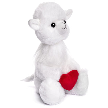 Laila and Lainey Valentine's Day Stuffed Animal - Llama Stuffed Animal, Llama Plush, 8.5 Inches Tall, Valentines Heart Plushies