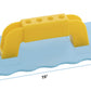 Superio Snow and Sand Fun Toy Trowel Rectangle Shape - Kids Snow Toy, Light Blue & Yellow Hand Trowel, Sturdy and Well Designed