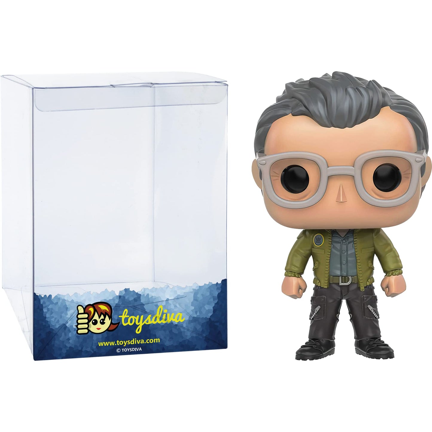 Funko David Levinson: P o p ! Movies Vinyl Figurine Bundle with 1 Compatible 'ToysDiva' Graphic Protector (300-09494 - B)