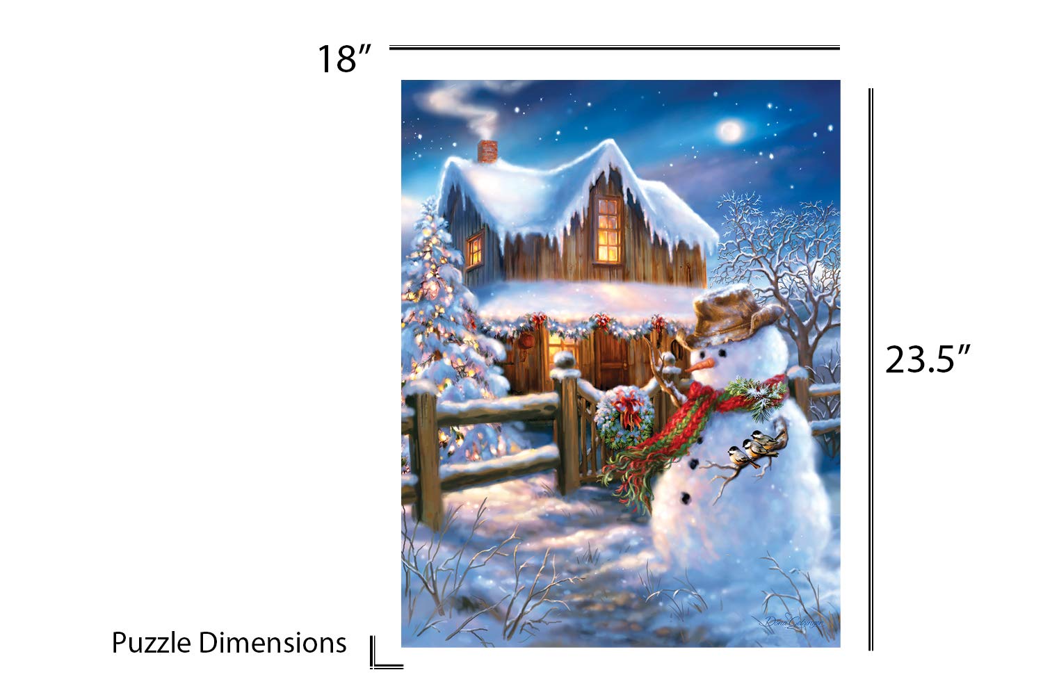 Springbok The Country Christmas 500 Piece Winter Jigsaw Puzzle for Adults