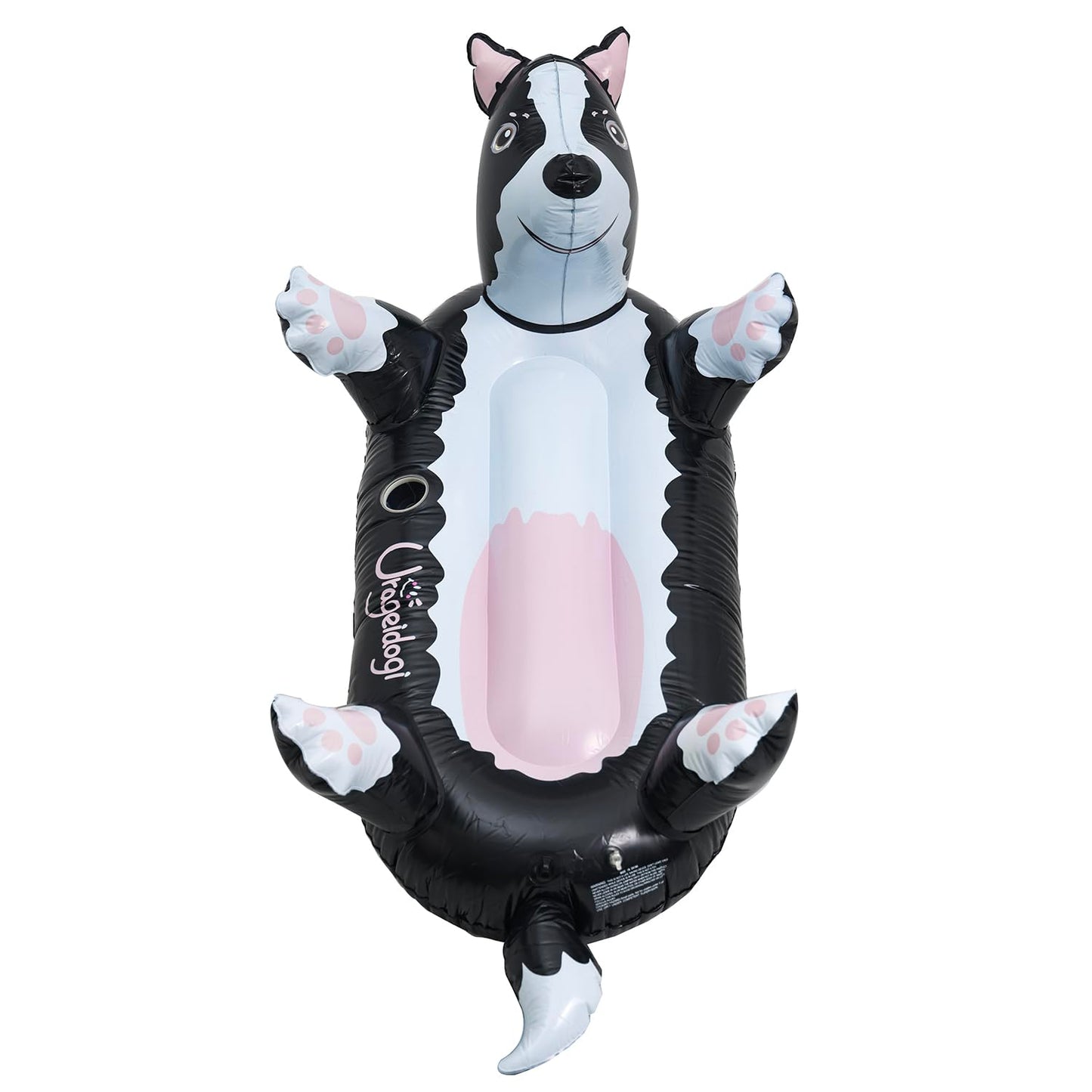 Swimming Pool Water Toys Inflatable Cute Border Collie Dog Shape Pool Float for Adults, and Pets