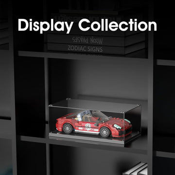 Mould King Speed Champion 911 Racing Car Building Set & Display Case, 27060 MOC Cool Vehicles Model Kits Birthday Gifts for Adults/Teens, Creative