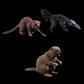 HOMNIVE Rainforest Figures for Kids, 7 pcs Plastic Realistic Animal Figurines, Small Animals Cake Topper, Learning Educational Toys for Christmas