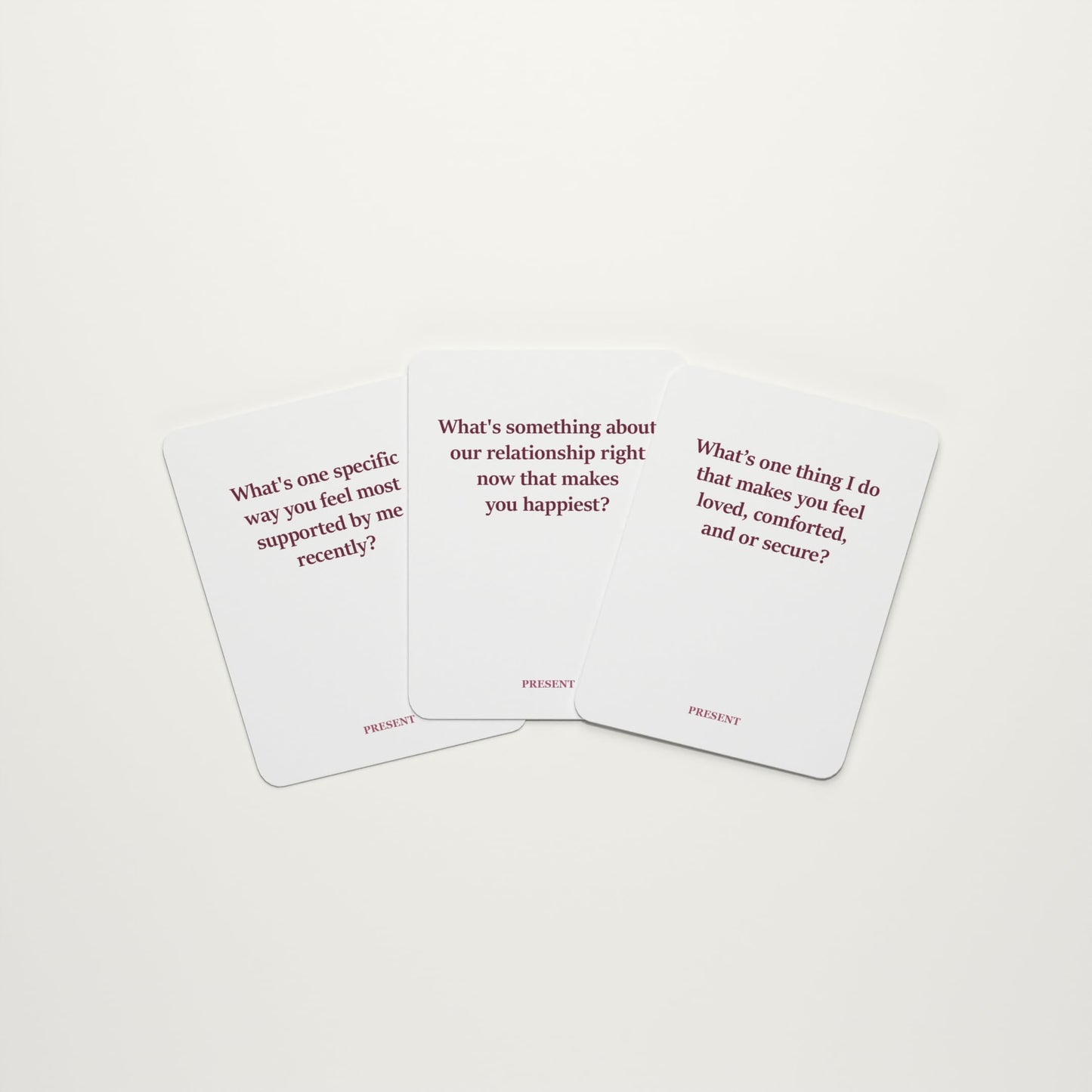 Plearn Pieces Past Present Future - Couples Deck for a Fulfilling Relationship | 3 Decks - 165 Cards | Past, Present and Future Decks | 2 Players |