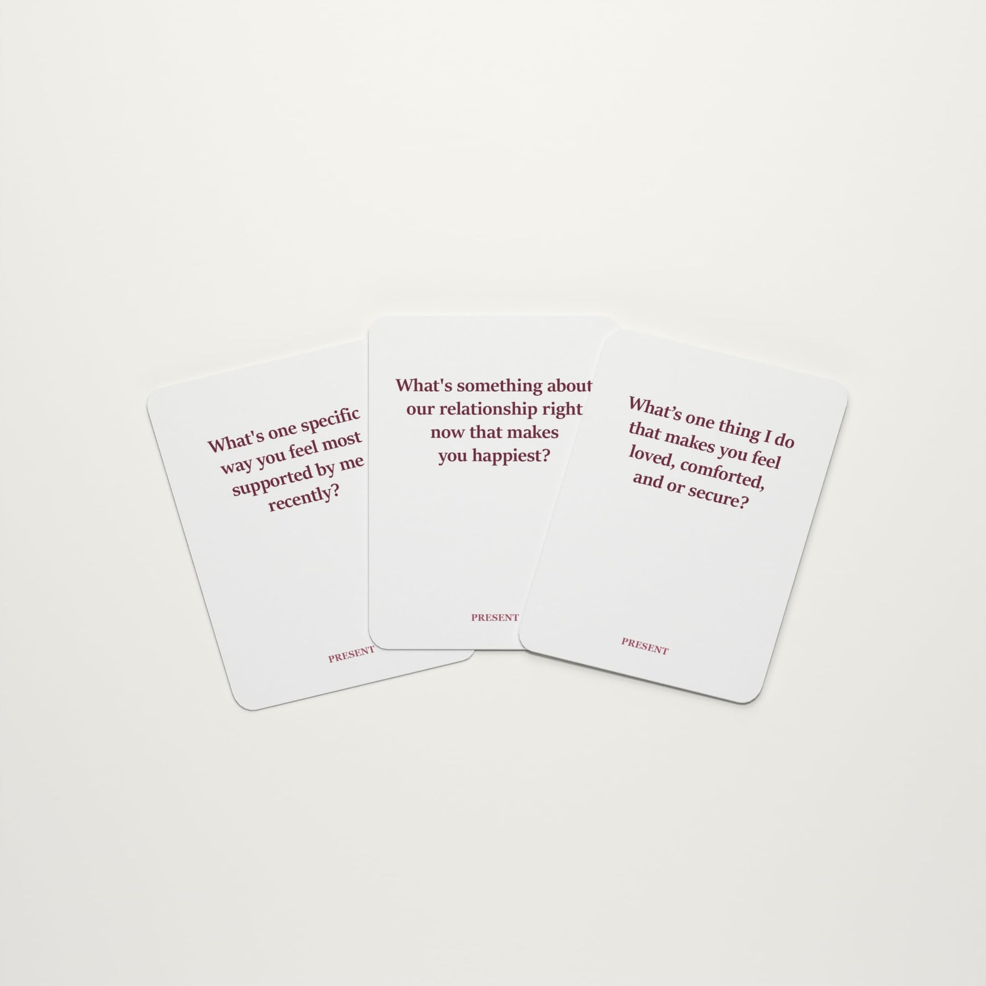 Plearn Pieces Past Present Future - Couples Deck for a Fulfilling Relationship | 3 Decks - 165 Cards | Past, Present and Future Decks | 2 Players |