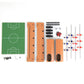 Goplus Foosball Table, 20 Inch Mini Tabletop Soccer Table with 2 Balls, Score Keepers, Portable Football Table for Kids, Family Night, Game Rooms