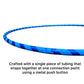 SpinMajik Kids Hula Hoop | Lighter Weight Yet Sturdy | UV Blue, Medium (32")