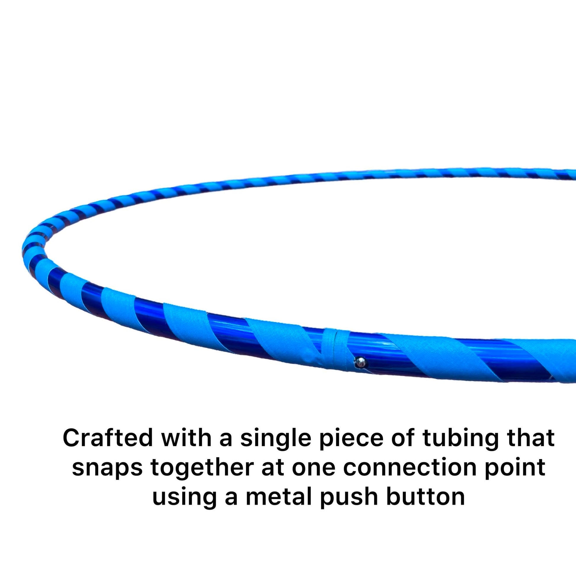 SpinMajik Kids Hula Hoop | Lighter Weight Yet Sturdy | UV Blue, Medium (32")