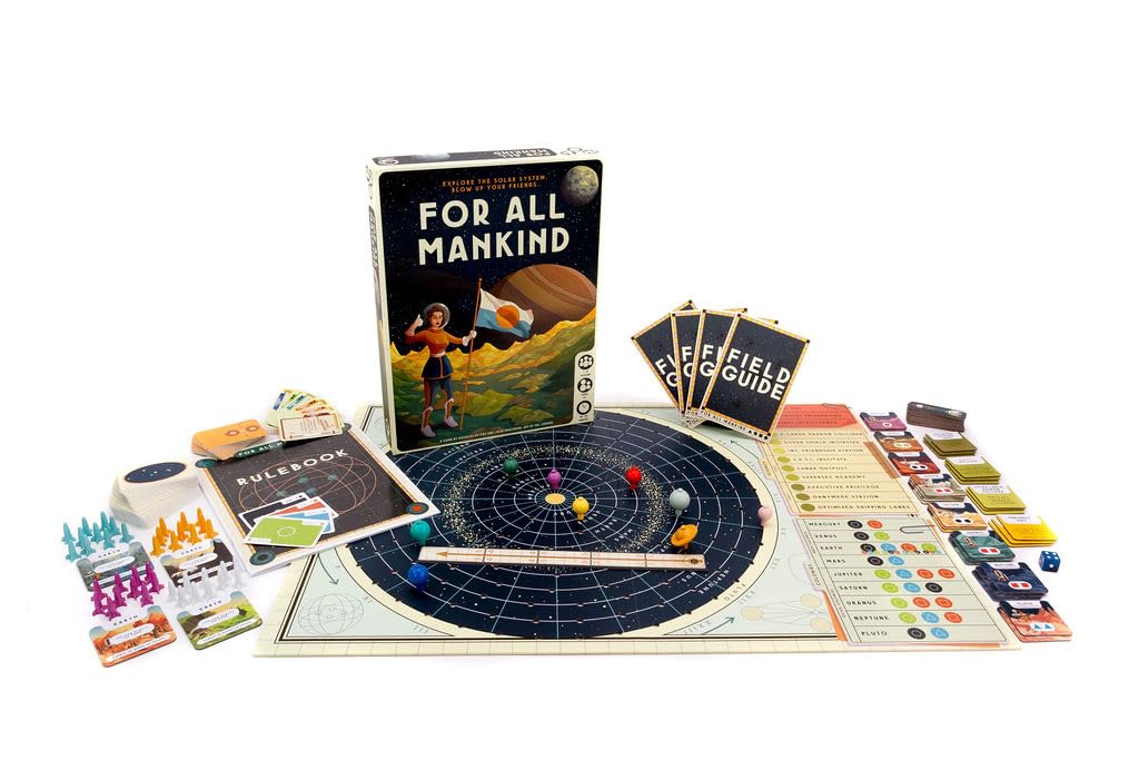 For All Mankind - Board Game -Strategy Game - Space Exploration Game, 1-4 Players, Ages 14 and up