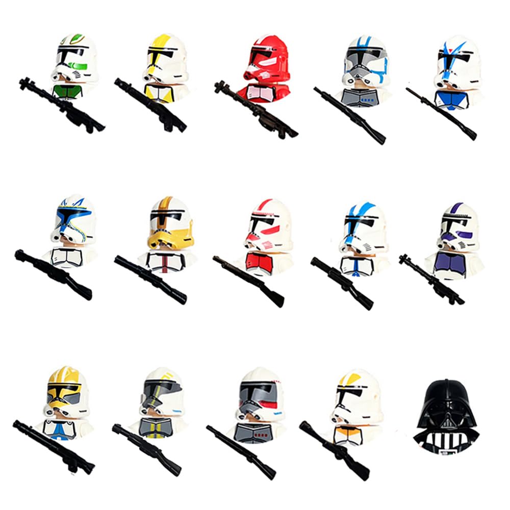MENOOK 41-Piece Clone Soldier Army Playset and Weapons Battle Pack, Battle Droid Brick Action Figure Toy