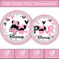 51 Pcs Pink 4th Birthday Party Decorations Girls Four Years Old Tablecloth Paper Plates Napkins Forks Dinnerware for Pink Girls Fourth Birthday Party