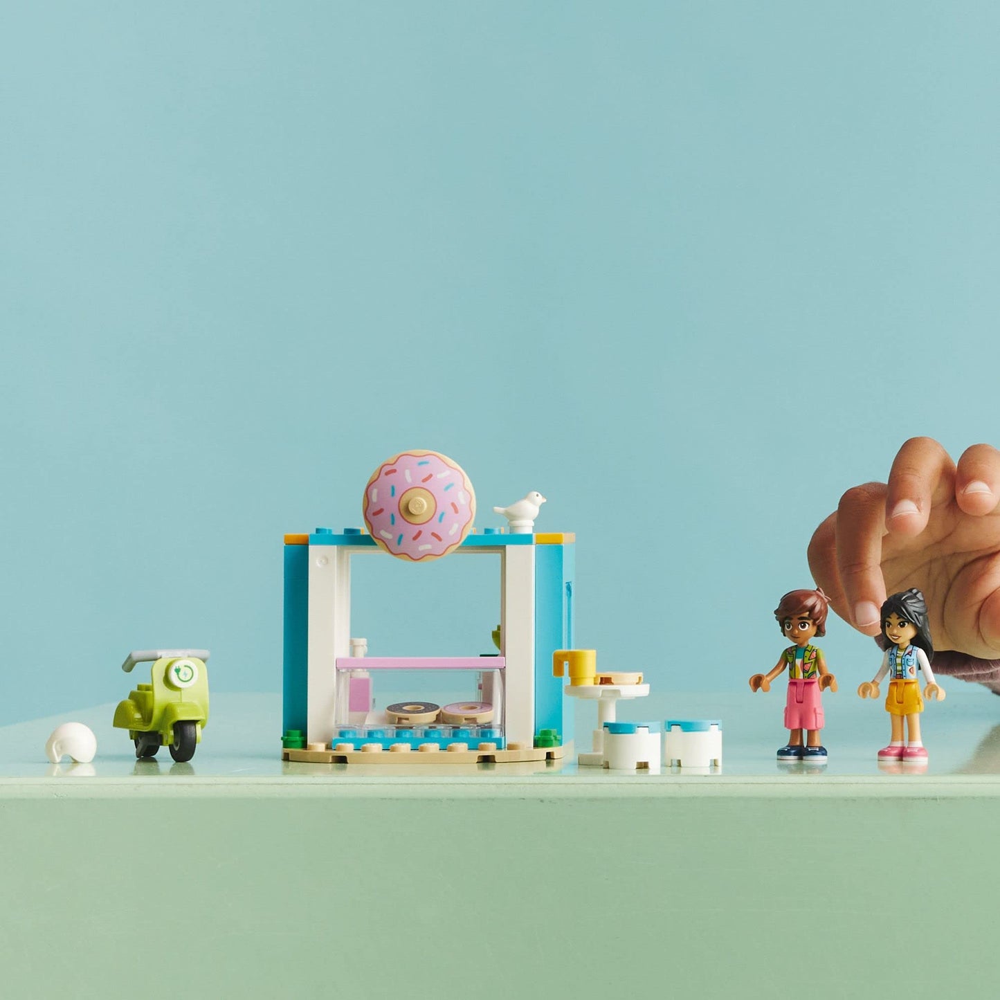 Lego 41723 Friends Donut Shop Toy Shop with Mini Dolls Liann and Leo, Figures of 2023, Playset for Girls and Boys from 4 Years