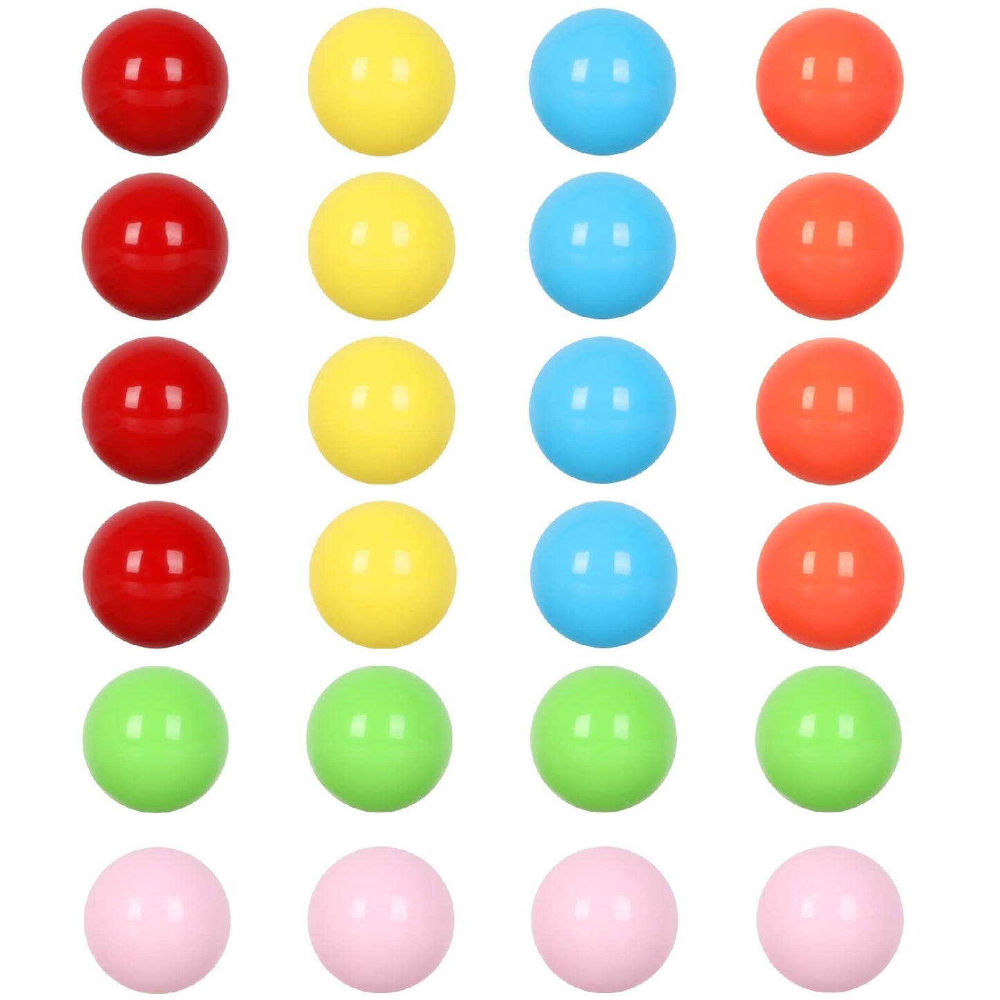 Laviesto Game Replacement Balls,0.91Inch(23mm) Acrylic Solid Color Marbles Balls for Chinese Checkers,Aggravation Game,Marble Games,Board Game DIY
