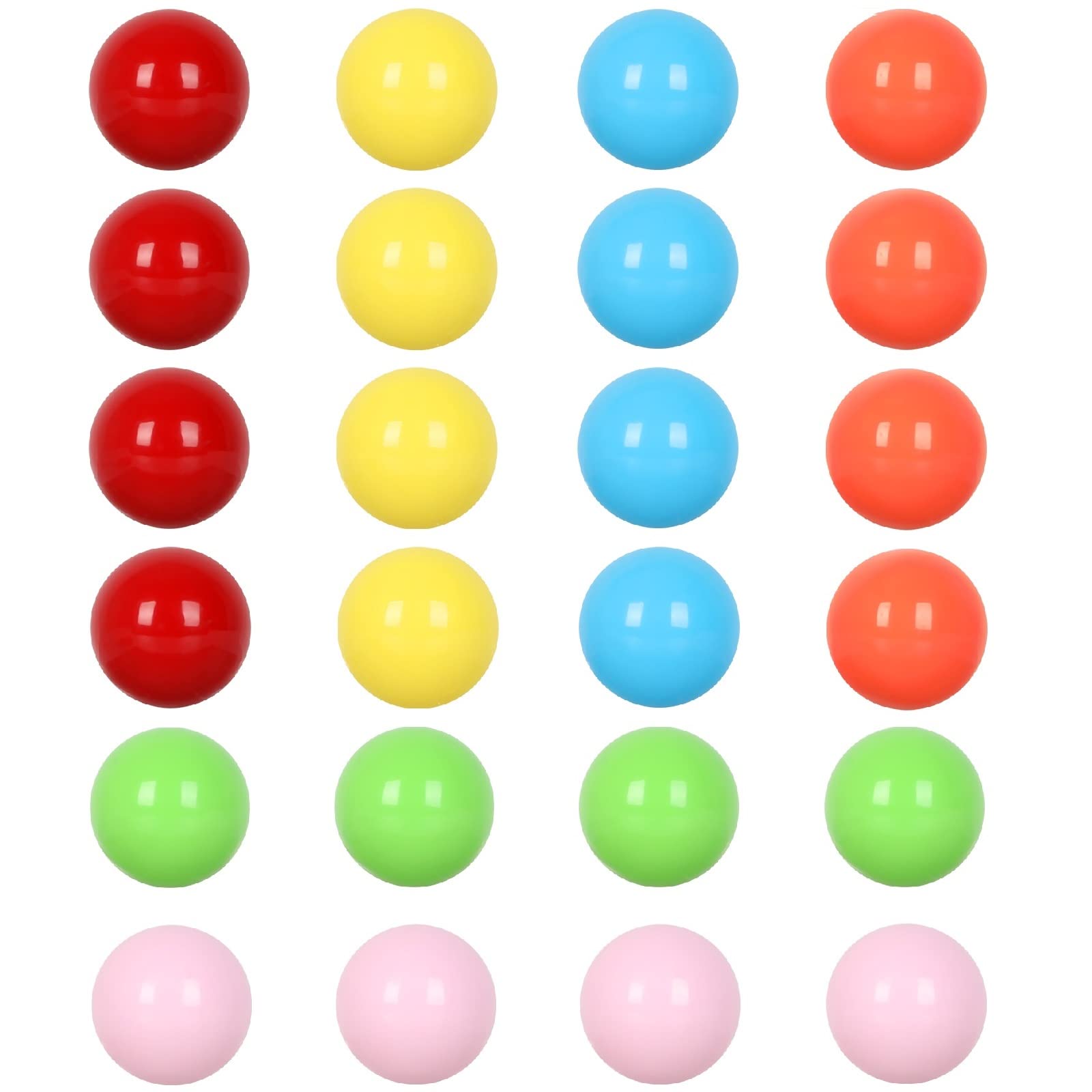 Laviesto Game Replacement Balls,0.91Inch(23mm) Acrylic Solid Color Marbles Balls for Chinese Checkers,Aggravation Game,Marble Games,Board Game DIY