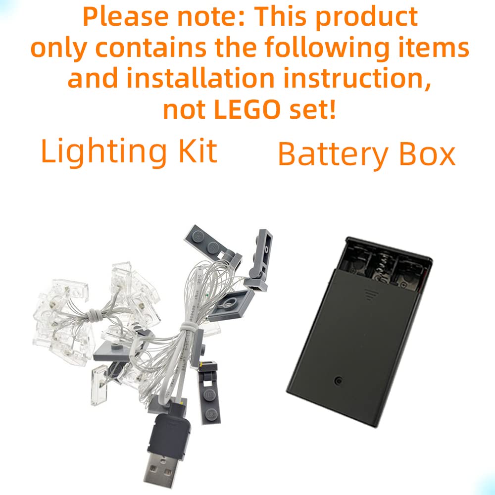 GEAMENT Upgraded Version Light Kit for Architecture London Skyline Collection Compatible with LEGO 21034 Landmark Building Bricks Model (Model Set Not