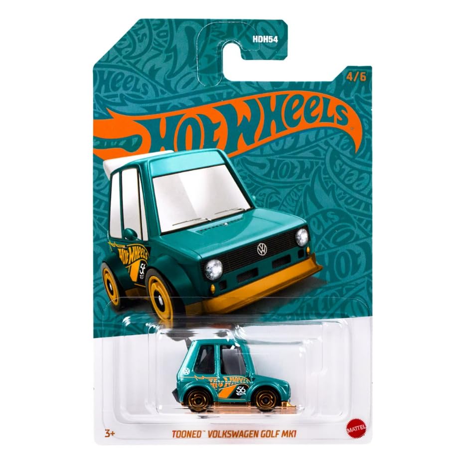 Hot Wheels Pearl and Chrome Tooned Volkswagen Golf MK1