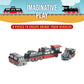 Popular Playthings Magnetic Vehicles for Toddlers 1-3, Mix or Match Car Toys, Set of 3 Gift for Kids - Train