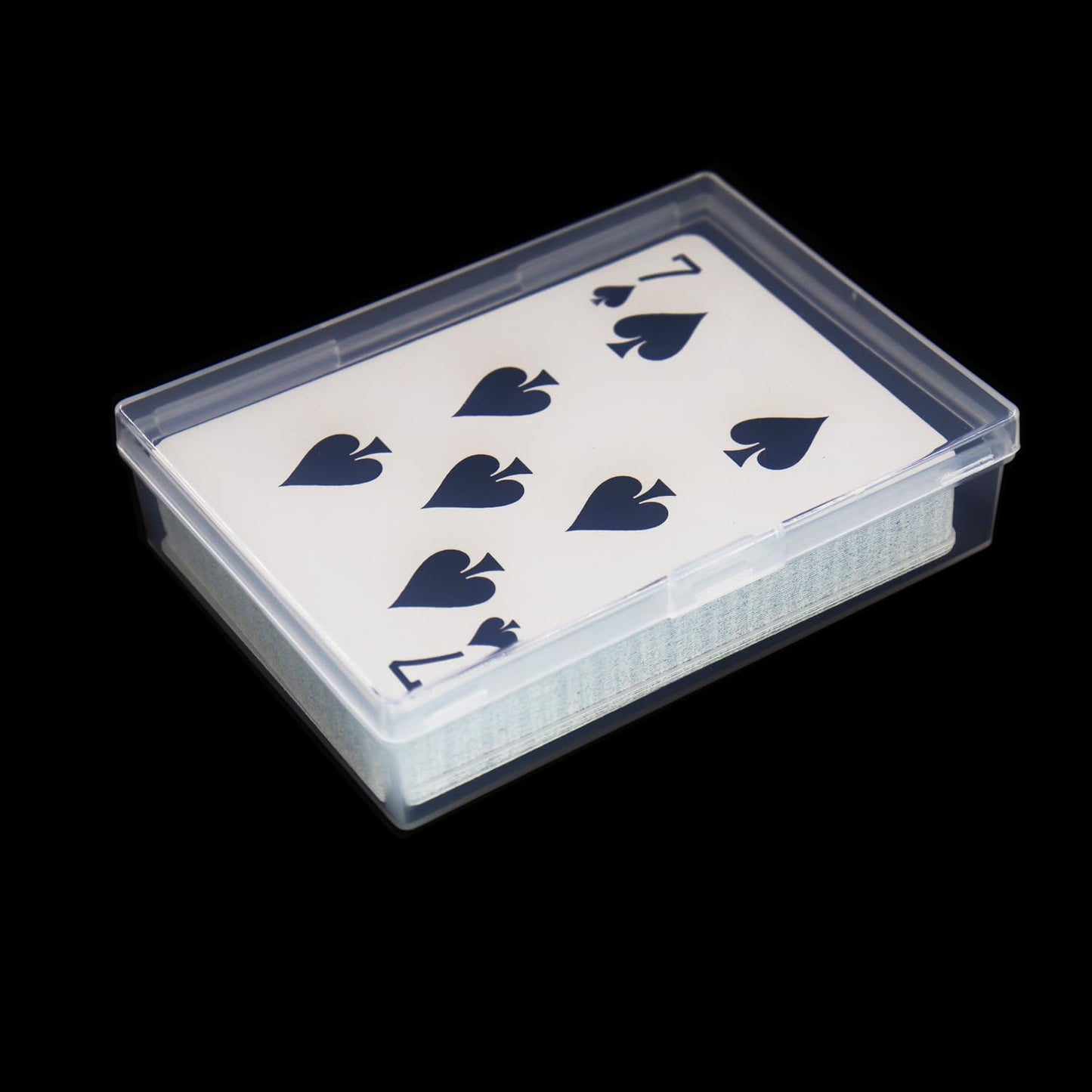 Cwdew Playing Card Deck Cases 6pcs Plastic Empty Playing Card Box Holder Storage Case Organizer Snap Closed, Suitable for 3.5X2.5 inch Game Gard (NO