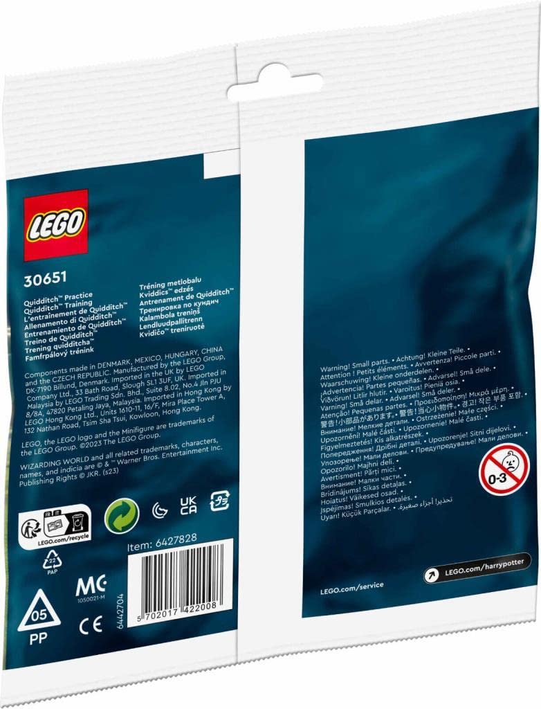 ZGZZPETT Lego Harry Potter Quidditch Practice 30651 Polybag, Medium