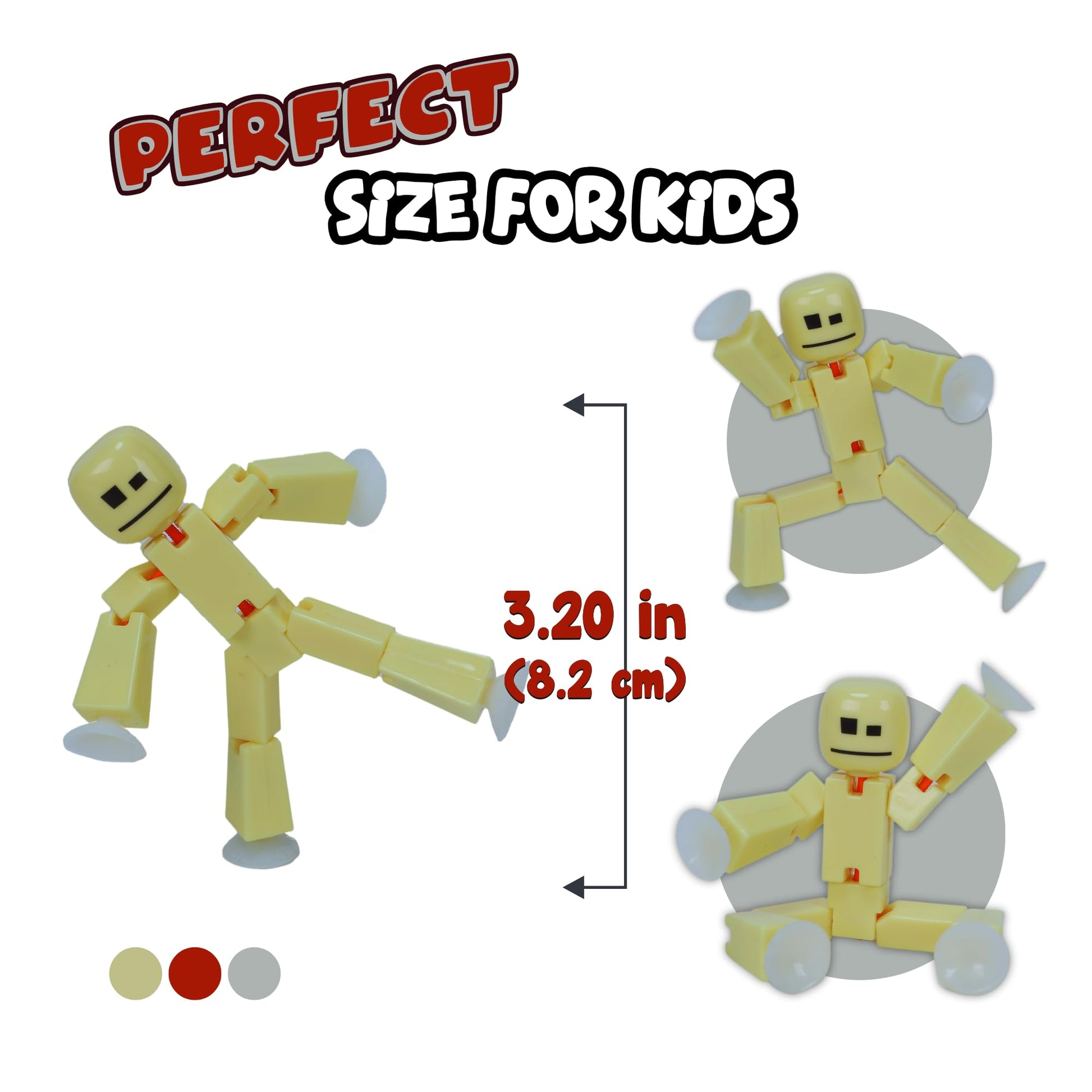 Zing StikBot & Mega Monster Stop-Motion Animation Pack - Exclusive Butter Yellow StikBot + Bronze Gigantus Figure, Creative Toy for Kids Age 4+