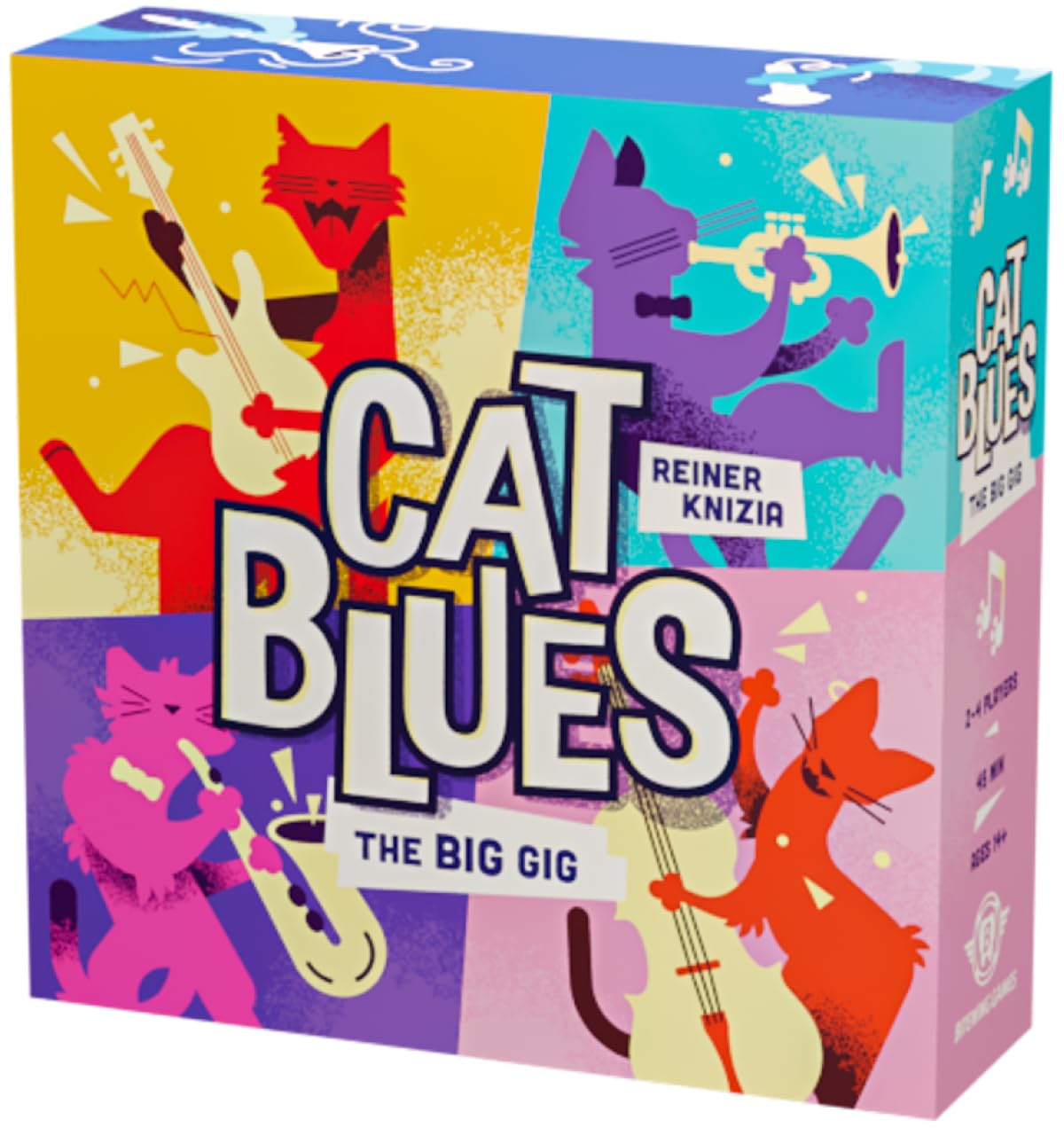 BITEWING GAMES Cat Blues Card Game - Bid for The Hottest Blues Bands - Win Auctions to Gain Cards and Form Quartets - Re-Imagined Reiner Knizia