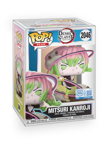 Epic Collectibles Pop Anime: Demonslayer - Mitsuri Kanroji with Flowing Love Blade Exclusive Vinyl Figure Included with Box Protector Compatible for