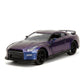 Jada Pink Slips 1:32 W2 2009 Nissan GT-R Die-Cast Car, Toys for Kids and Adults(Metallic Purple)
