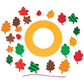 Fall Leaves Paper Wreath Craft Kit -12 - Crafts for Kids and Fun Home Activities