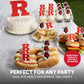 Desert Cactus Rutgers University Cupcake Topper and Cake Toppers Set - Scarlet Knights 25 Pcs Party Supplies, Decorations and Favors