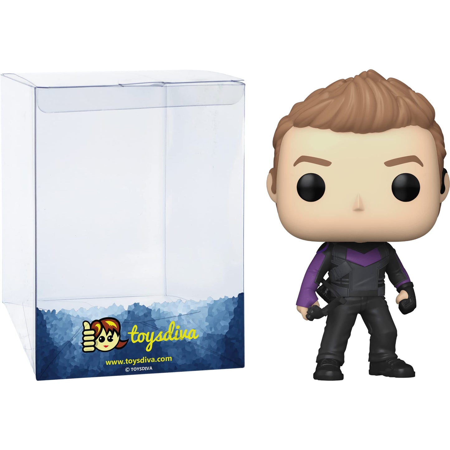 Funko H a w k e y e : P o p ! TV Vinyl Figurine Bundle with 1 Compatible 'ToysDiva' Graphic Protector (1211-59480 - B)