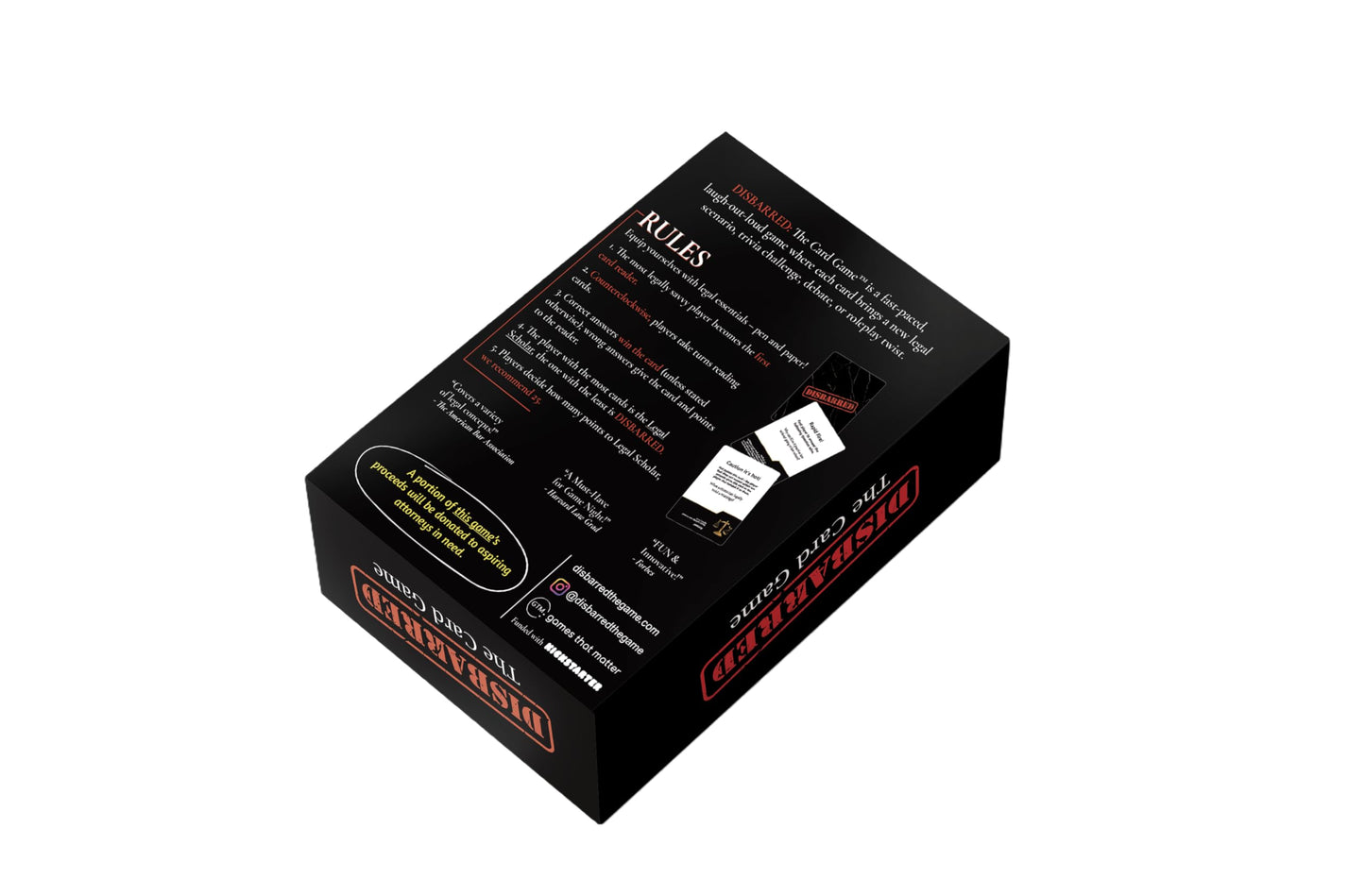 Games That Matter DISBARRED: The Card Game (Founders Edition)