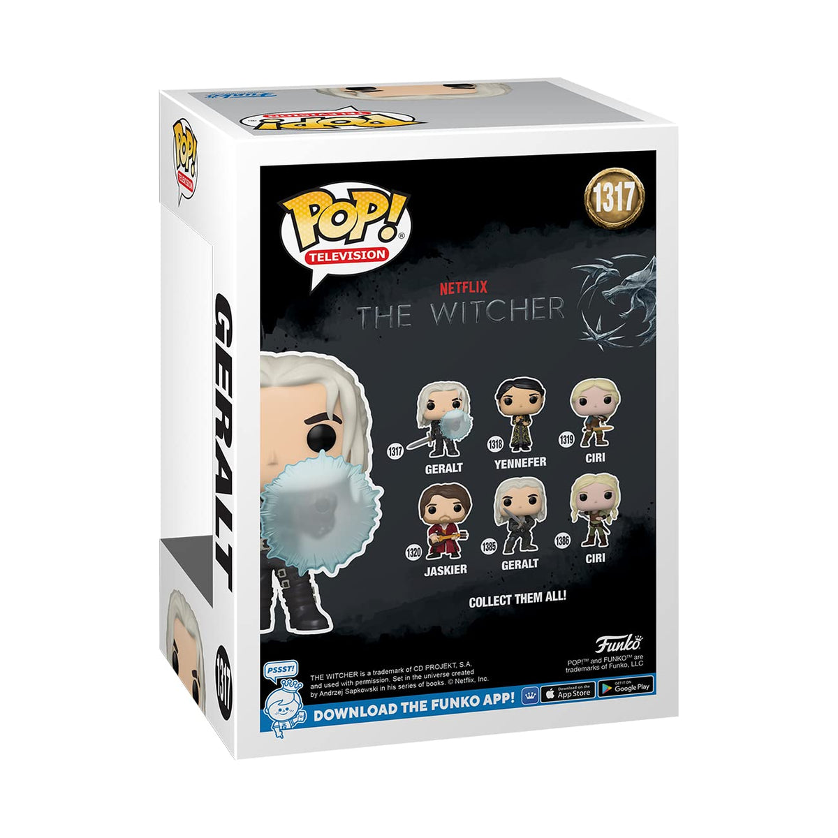 Funko POP! TV: Witcher - Geralt - (Shield) - The Witcher - Collectable Vinyl Figure - Gift Idea - Official Merchandise - for Kids & Adults - TV Fans