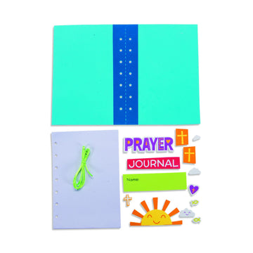 Fun Express Prayer Journal Craft Kit for Kids - DIY Journaling Supplies & Arts and Crafts for Kids Ages 8-12 | Sunday School Crafts & Bible Crafts |