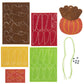 Gerson Set of 8 Turkey Hanging Ornament Felt Craft Kit for Thanksgiving and Fall Fun 3.5 inches
