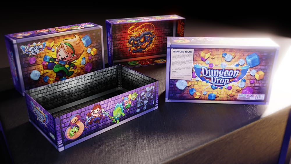 Treasure Trunk, Storage Solution for Dungeon Drop Board Game by Phase Shift