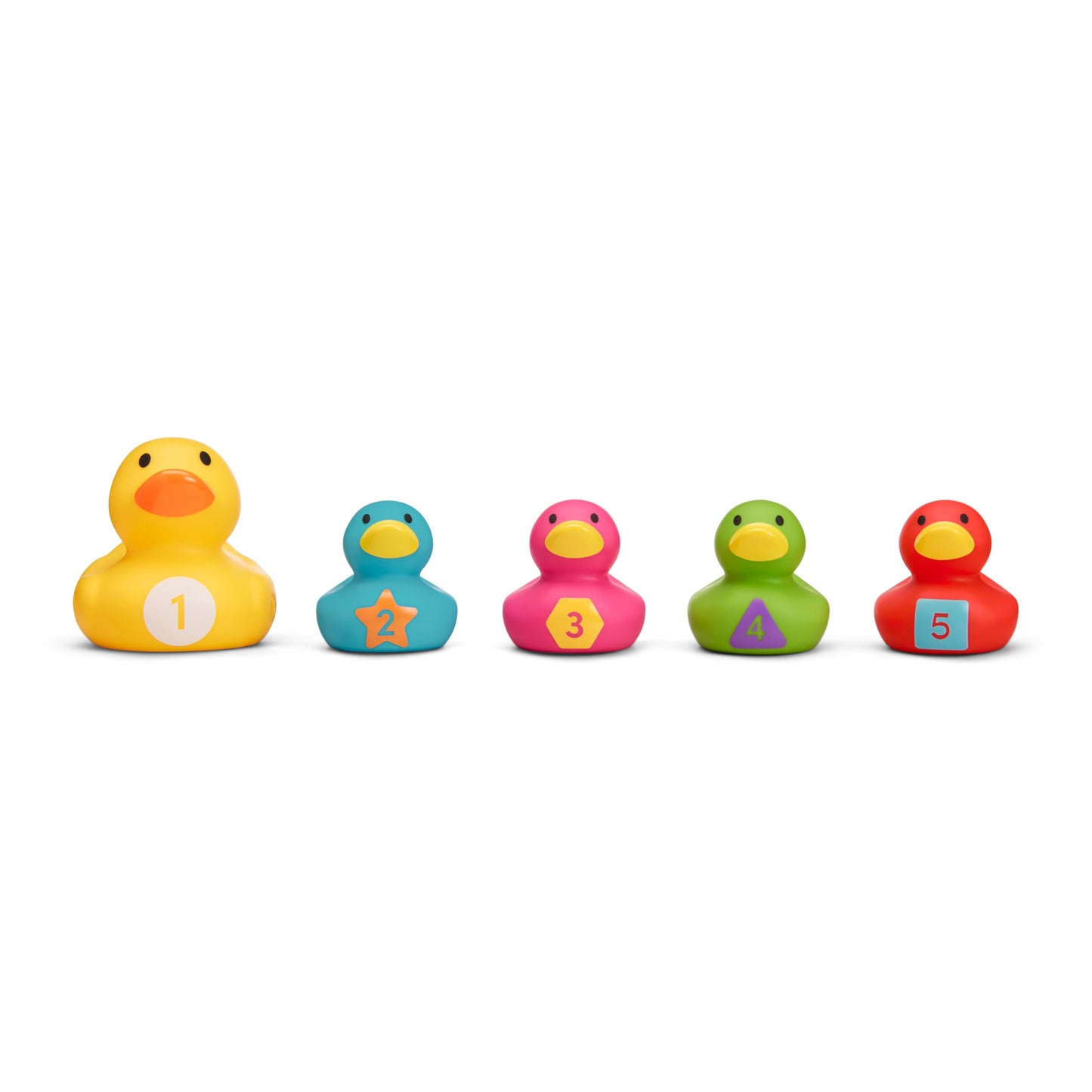 Munchkin Count & Quack Duckies Bath Toys for Toddlers and Babies, Watertight Mama Duck and Ducklings, Kids 9+ Months, Helps Teach Numbers, Counting