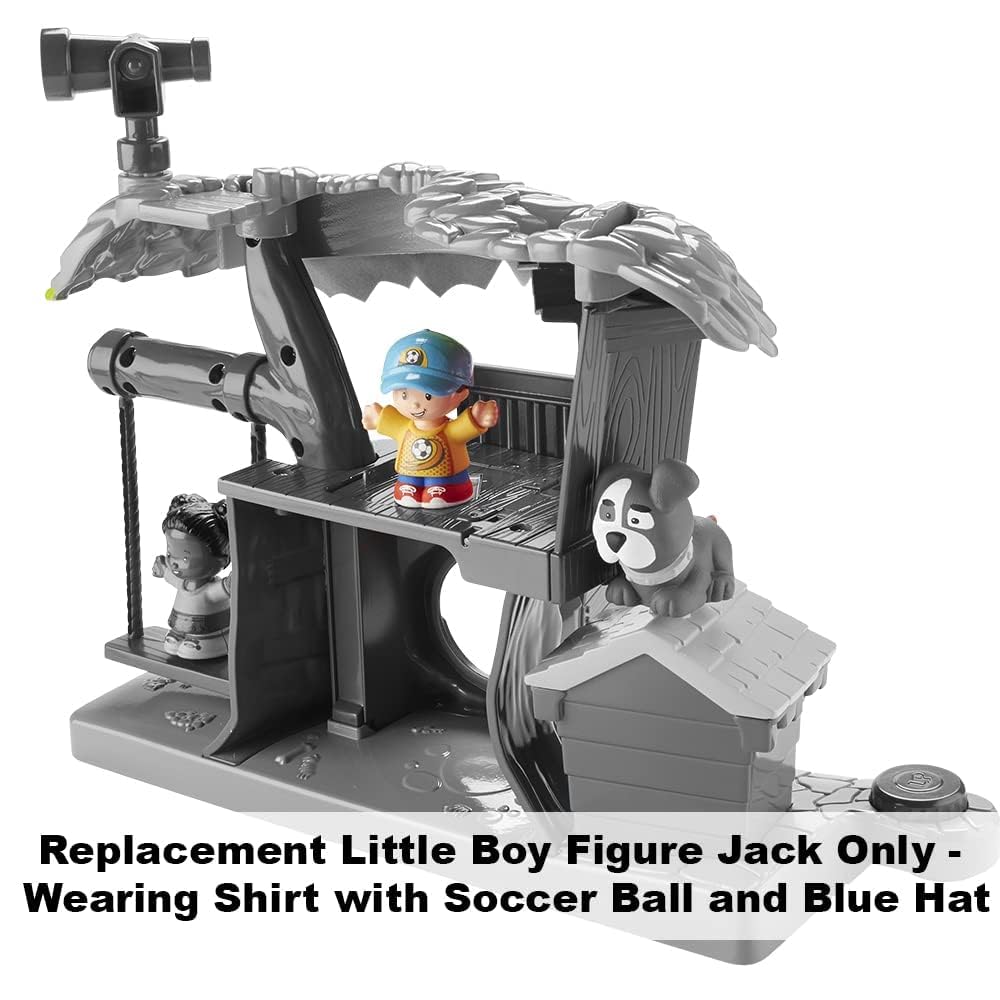 Replacement Part for Fisher-Price Little People Swing & Share Treehouse Playset - DYF19 ~ Replacement Little Boy Figure Jack ~ Shirt with Soccer Ball