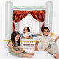 PLAYSMOL Mini Theatre Inflatable Bounce House, Jumping House for Indoor Play, Bouncy Castle for Toddlers & Kids 3-6, Easy Set Up & Storage
