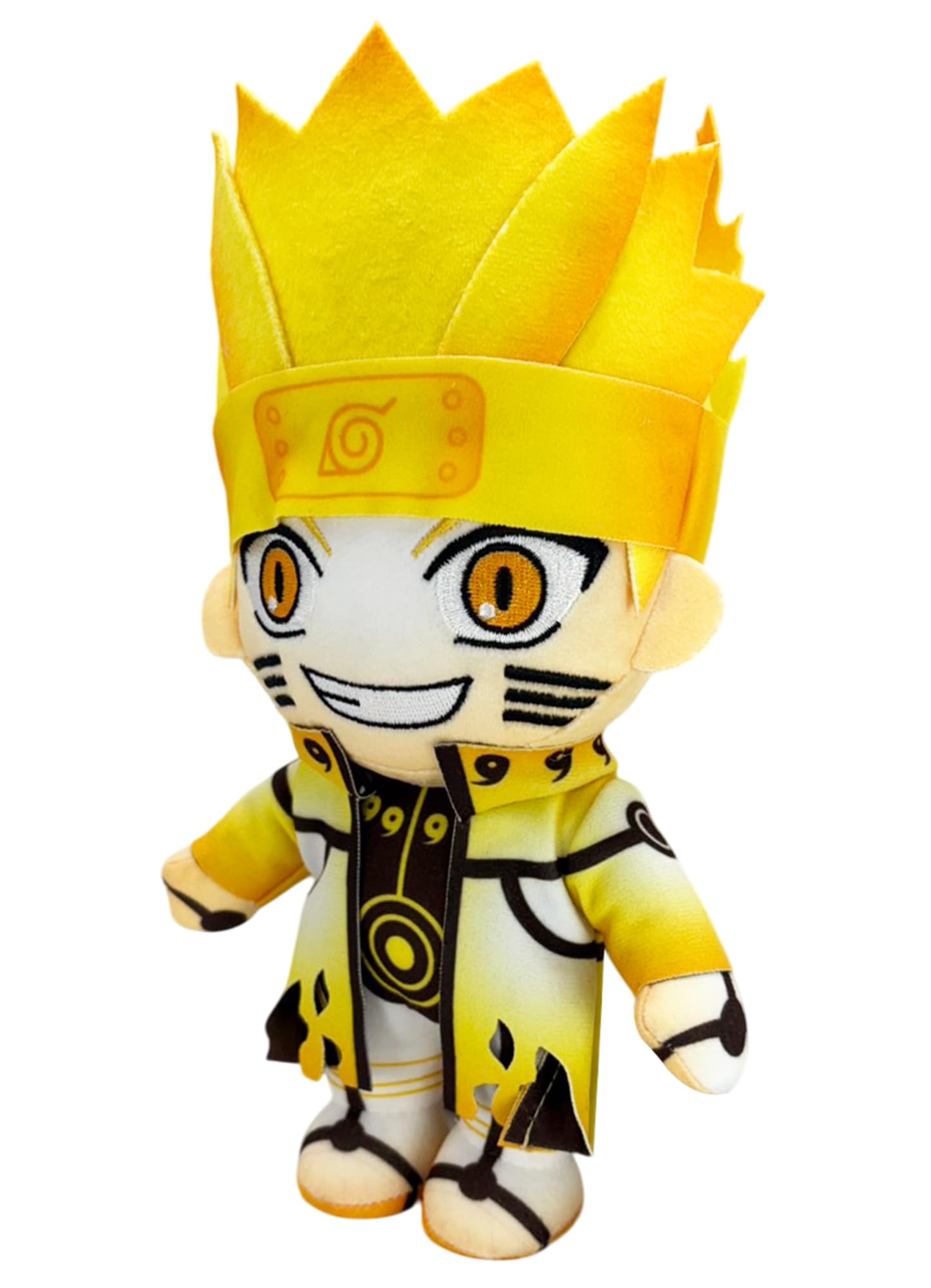 Great Eastern Entertainment Naruto Shippuden - Naruto Uzumaki (Kurama Link Mode) KLM Plush 8" H