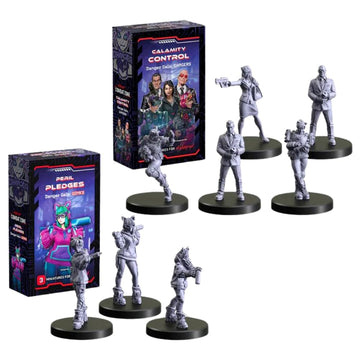 Monster Fight Club Cyberpunk Red Combat Zone Miniatures Bundle: Danger Gals - Calamity Control Gangers and Peril Pledges Gonks (2 Items)