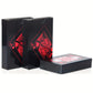 zeamas 1pc Waterproof Plastic Poker Playing Cards PET Table Games Halloween/Thanksgiving Day (Red x Silver)