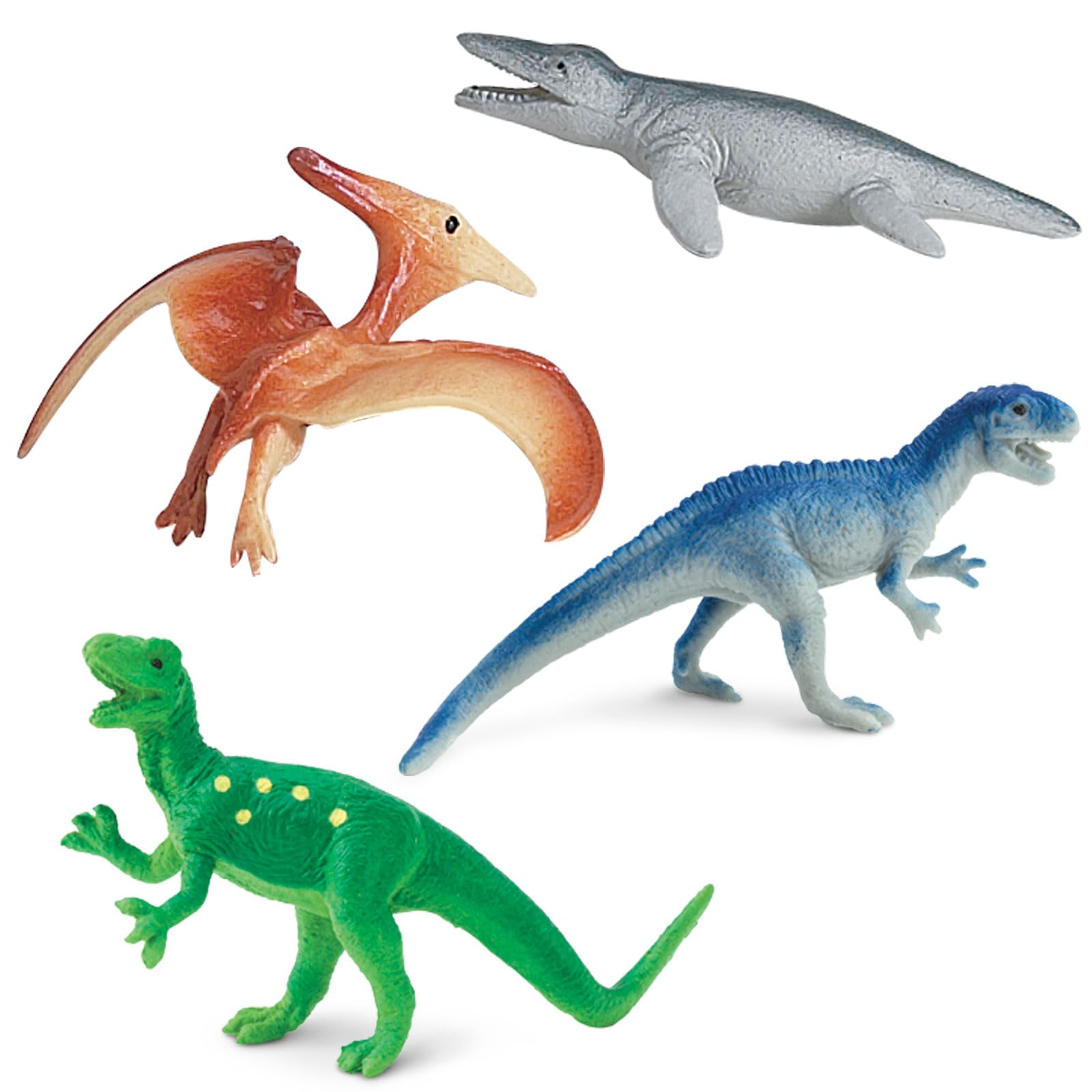 Safari Ltd. Carnivorous Dinosaurs TOOB - Set of 12 Mini Figurines Featuring T-Rex, Spinosaurus, Utahraptor, Allosaurus, Pteranodon, & More