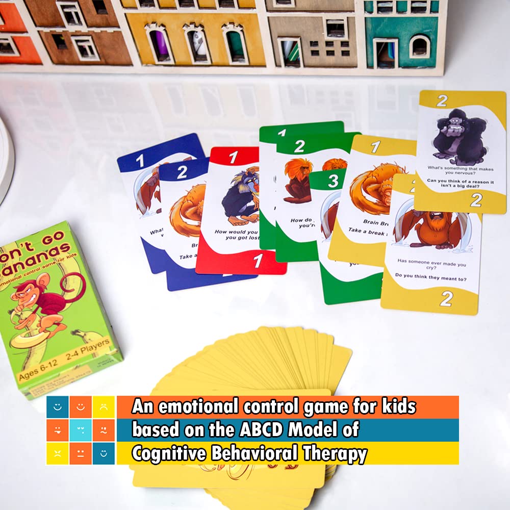 da Vinci's Room Don't Go Bananas - A CBT Therapy Game for Kids to Work on Controlling Strong Emotions - Counseling Games, Therapy Toys, Social Skills