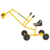 Big Dig Toy Excavator Ride, Sand Digger w/ 360 Rotation Base for Kids Ages 3 & Up, Yellow - Outdoor Playground and Beach Construction Riding Toys