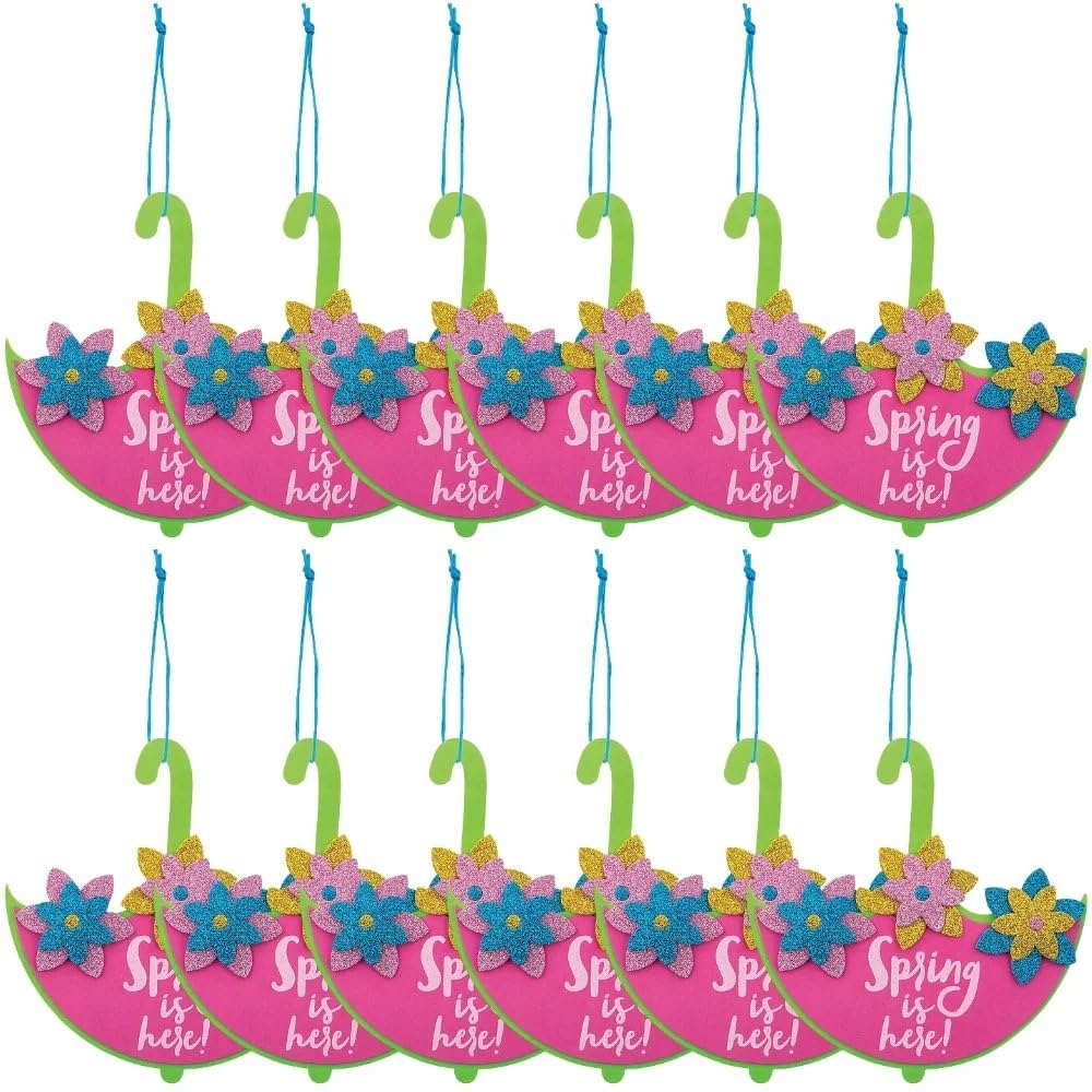 Spring Hanging Umbrella Sign Craft Kit -12 - Crafts for Kids and Fun Home Activities