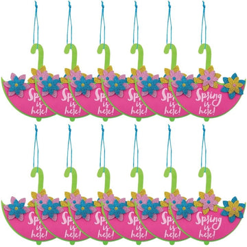 Spring Hanging Umbrella Sign Craft Kit -12 - Crafts for Kids and Fun Home Activities